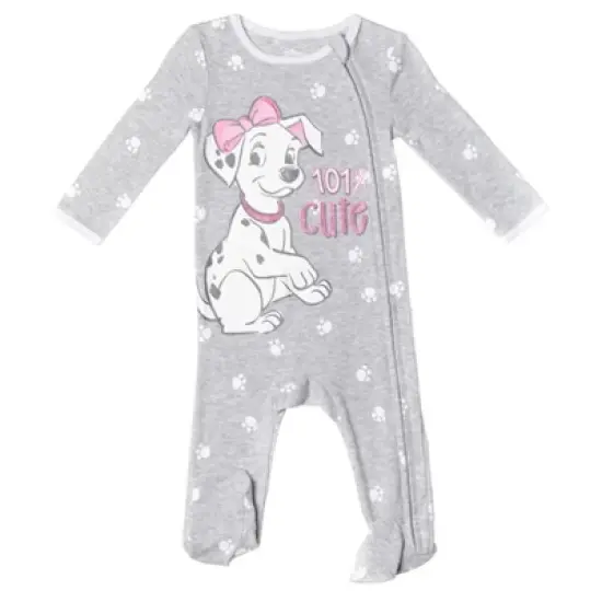 Disney The Aristocats Bambi Baby Girls 3 Pack Zip Up Sleep N' Play Coveralls Newborn to Infant image {4}