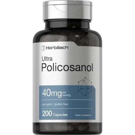 Horbaach Policosanol 40mg | 200 Capsules image {7}