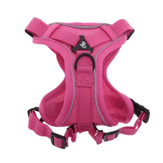 Unique Bargains Cat Harness and Leash with Reflective Strips Medium Rose Red 1 Set image {6}