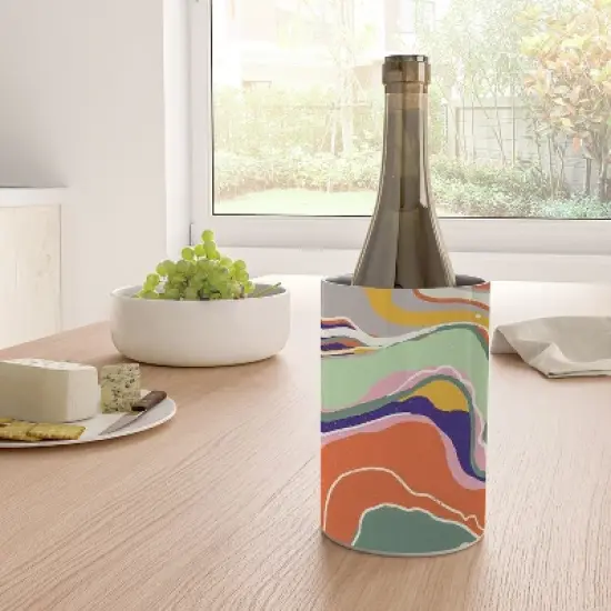 Gigi Rosado Retro marble Wine Chiller image {1}