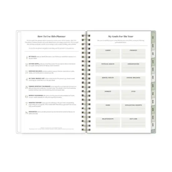 The Everygirl X Day Designer 2024-25 Weekly/Monthly Planner with Notes 8"x5" Wirebound Soft Sage: Adult Stationery July-June image {8}