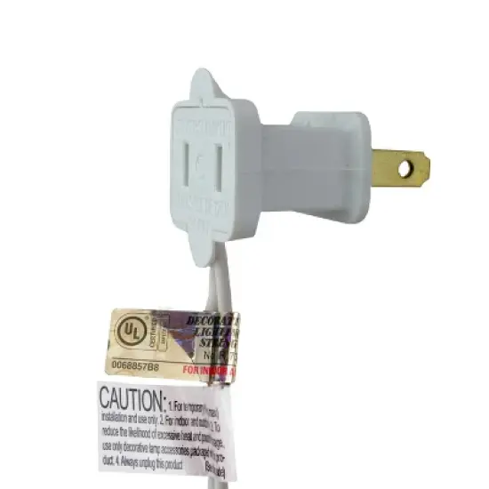 Northlight LED C6 Faceted Christmas Lights - Red - 22.5' White Wire - 70ct image {2}