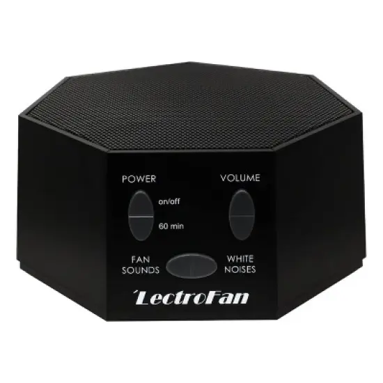 Adaptive Sound Technologies LectroFan Classic White Noise Machine - Global Power Edition with Adaptors for US, UK & EU - Black image {8}