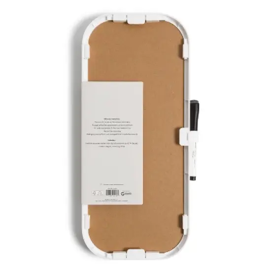 U Brands 7"x16" Modern Bevel Dry Erase Weekly Planner with Marker image {2}