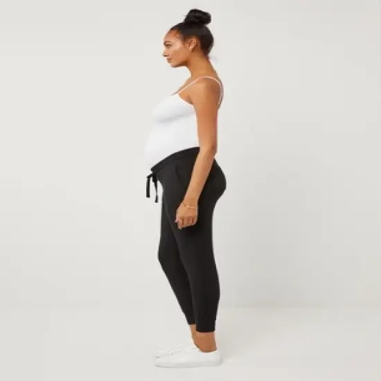 Under Belly French Terry Maternity Jogger Pant | A Pea in the Pod image {6}