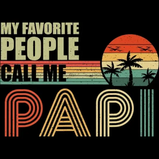 Men's Design By Humans My Favorite People Call Me Papi By natasashoppu Tank Top image {1}