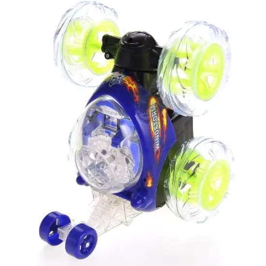 Link Remote Control Car, RC Stunt Car 360&deg;Rolling Twister With Lights & Music For Kids & Adults image {1}