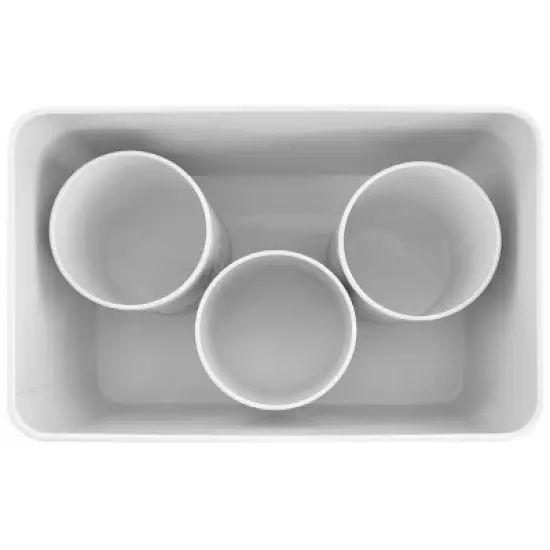 MegaChef 4 Piece Iron Canister Set in Marble image {1}