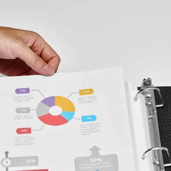 Staples Standard Weight Sheet Protector 8.5" x 11" Clear 200/Box (10525) ST10525-CC image {2}