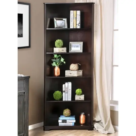 78" Mcafee Contemporary 5 Tier Corner Bookshelf - HOMES: Inside + Out image {1}