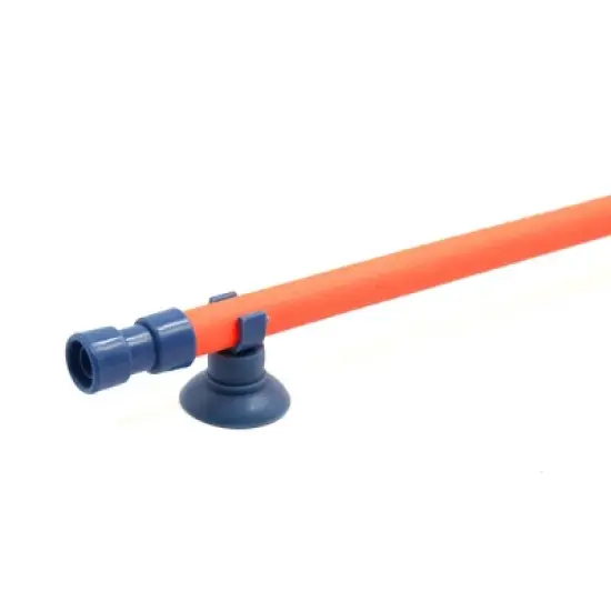 Unique Bargains Fish Tank Filter Hydroponic Air Stone Bubble Wall Tube Pump Decor Orange 18.5" Length image {1}