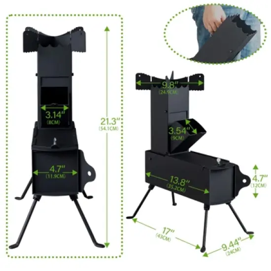 Karl Home | Steel Wood Burning Outdoor Chiminea image {1}