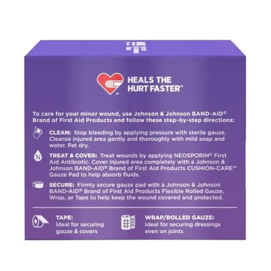 Band Aid - Cushion Care Gauze Pads, Small, 2x2 inches, 25 Ct image {3}