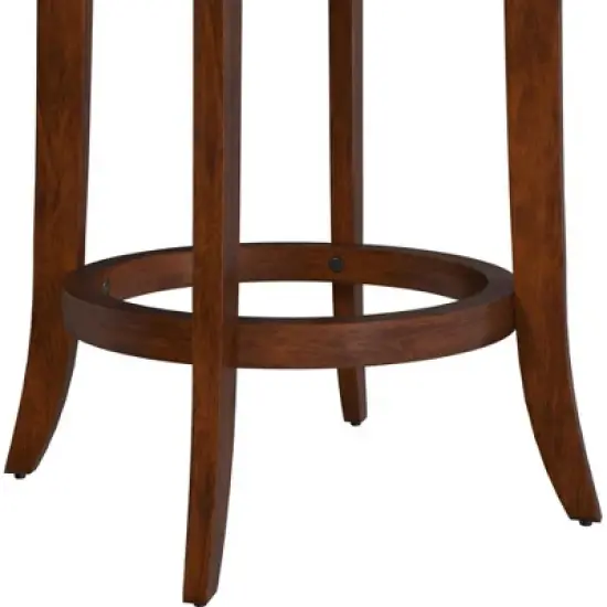 25.5" Savana Swivel Counter Height Barstool Cherry/Black - Hillsdale Furniture image {8}