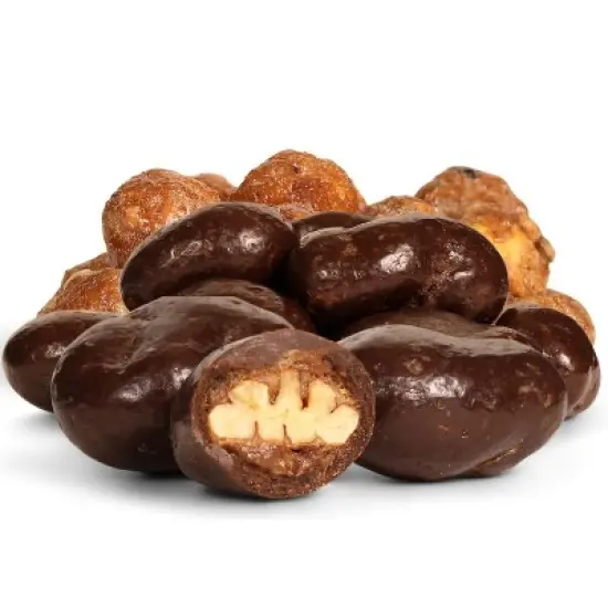 Chocolate Covered Toffee Coated Pecans by It's Delish image {2}