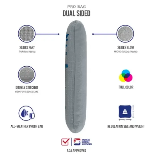 Gameday Detroit Football Synergy Pro Gray Cornhole Bags (Set of 4) image {2}