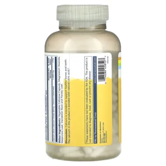 Solaray Calcium Citrate, 240 VegCaps (250 mg per Capsule) image {2}