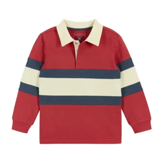 Andy & Evan  Infant  Boys Colorblocked Rugby Set image {2}