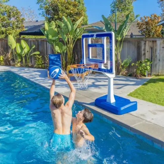 GoSports Splash Hoop ELITE Blue Pool Hoop Basketball Game Set- 4pc image {2}
