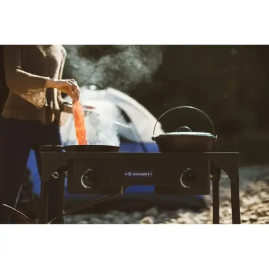 Stansport Outdoor Double Burner Stove With Stand image {5}