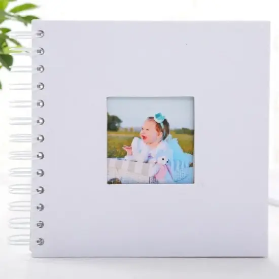 6 inch Baby Growth Album Kindergarten Graduation Album Children Paper Album(White) image {6}