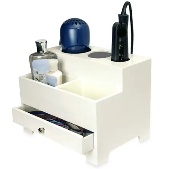 OnDisplay Makayla Deluxe Hair Tool and Accessory Organization Station image {3}