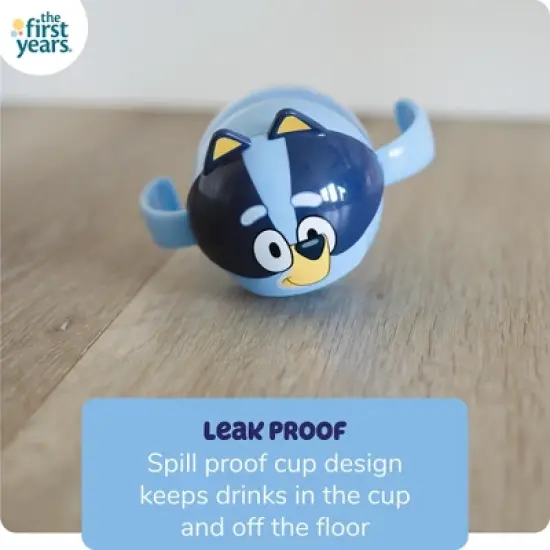 The First Years Bluey 7oz Spill Proof Weighted Straw Trainer Sippy Cup - 6 Months+ image {3}