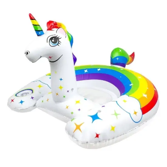 Poolmaster Rainbow Unicorn Inflatable Swimming Pool Float image {15}