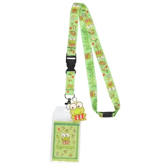 Keroppi ID Badge Holder Lanyard w/ 2" Character Rubber Pendant image {4}