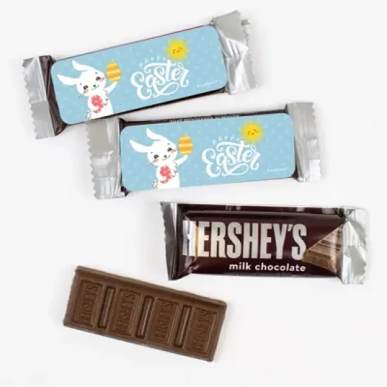 44 Pcs Bulk Happy Easter Candy Hershey's Snack Size Chocolate Bar Party Favors (19.8 oz, Approx. 44 Pcs) image {4}