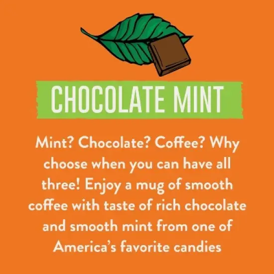 Two Rivers Coffee Flavored Ground Coffee, Junior Mint, 10 oz Bag, 6 pack image {3}