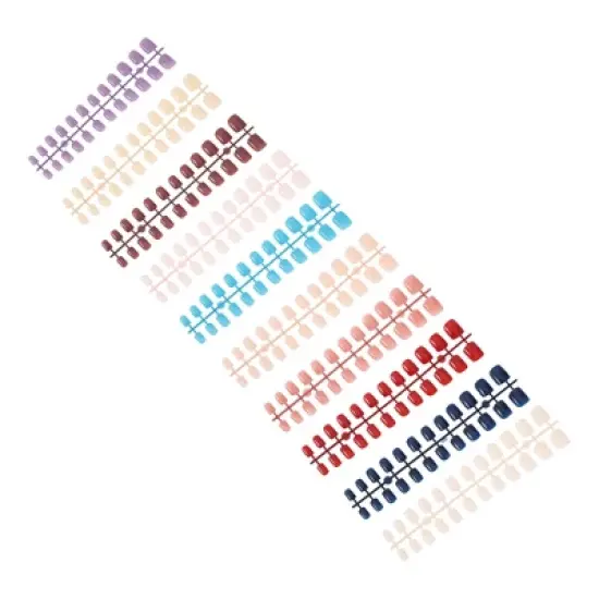 Unique Bargains Women's Fashion Fake Nails Multicolored 240-pieces Per Set image {5}