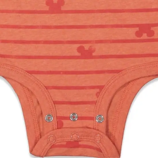 Disney Mickey Mouse 3 Pack Short Sleeve Bodysuits  image {4}