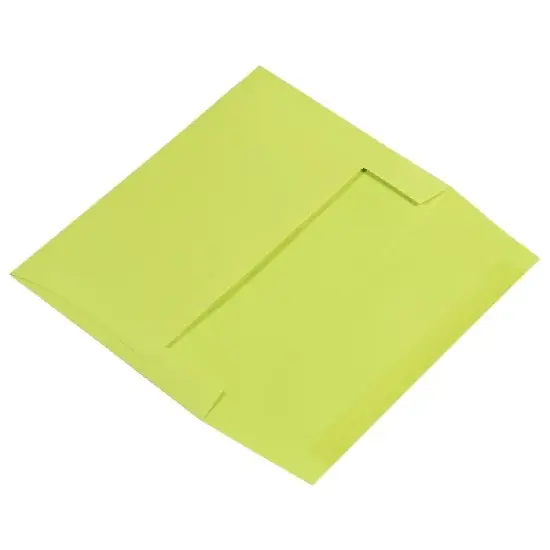 JAM Paper A7 Colored Invitation Envelopes 5.25 x 7.25 Ultra Lime Green 96151 image {3}