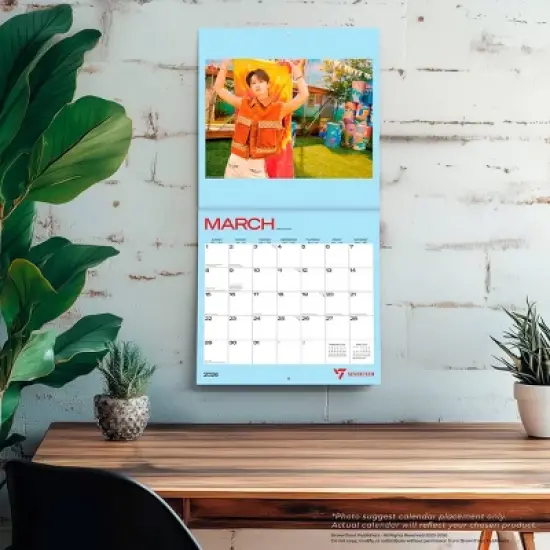 BrownTrout Seventeen 2026 12"x24" Hanging Square Wall Calendar Plastic-Free image {4}