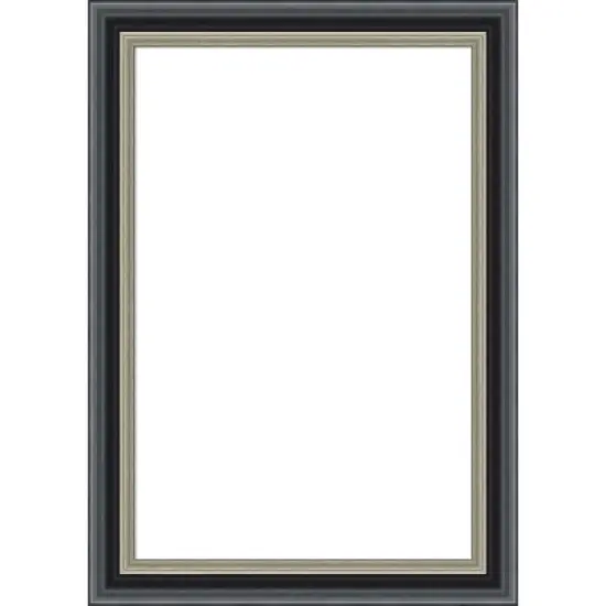 Amanti Art Theo Black Silver Framed Dry Erase Magnetic Board image {8}