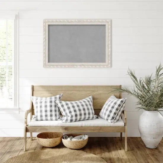 42"x30" Opera Framed Magnetic Board Off-White - Amanti Art: Wall Mount, Metal, Home & Office Use image {4}