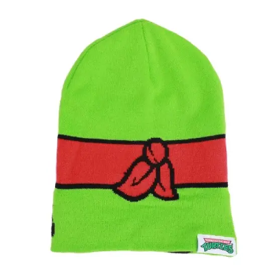 TMNT Rolldown Raph Adult Mesh Eye Green Beanie image {3}