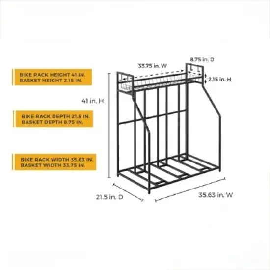 MOEPISY Freestanding Bike Rack image {2}