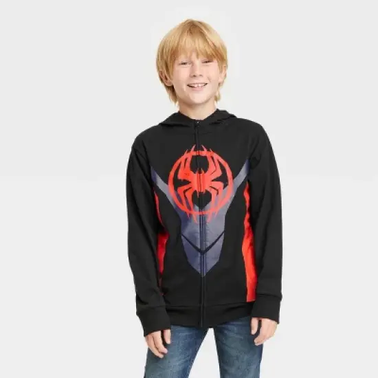 Boys' Spider-Man: Miles Morales Cosplay Sweatshirt - Black image {3}