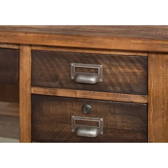 30" Heritage Credenza with Shelves Brown - Martin Furniture image {3}