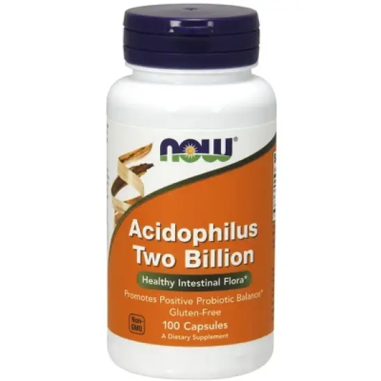 Acidophilus Two Billion by Now Foods  -  100 Capsule image {2}