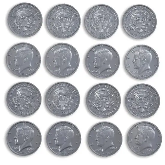 Learning Advantage Play Half-Dollar Plastic Coins, Set of 50 image {1}