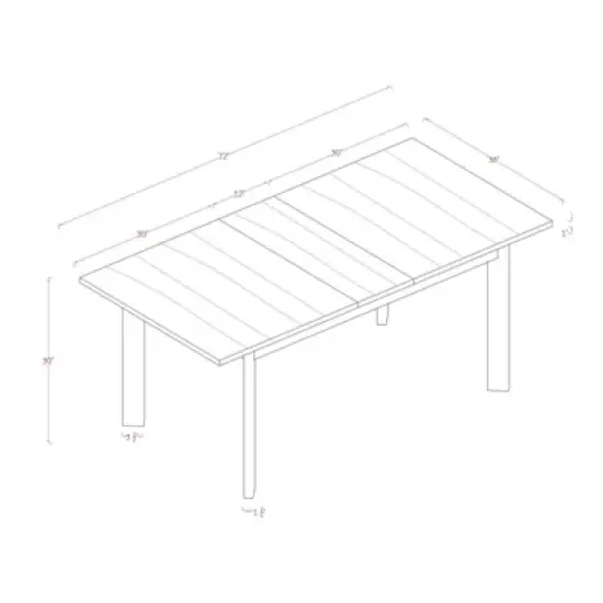Bombelli Modern Extendable Dining Table Black - Threshold&trade; image {6}