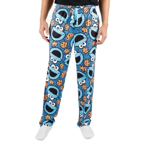 Sesame Street Cookie Monster AOP Mens Sleep Pajama Pants image {3}