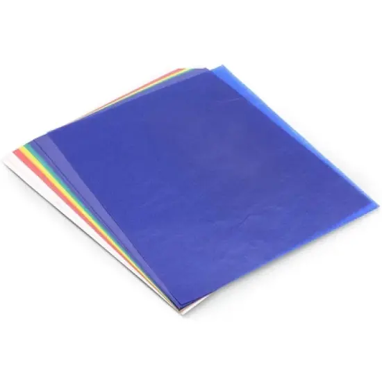 Juvale 50 Sheets Carbon Paper for Tracing, Carbon Transferring Transfer Copy Graphite Paper Sheets for Carbon Copies, 9x11", Multicolored image {2}