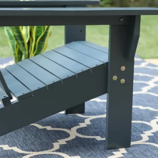 Outdoor Poplar Wood Adirondack Chair - Captiva Designs image {3}