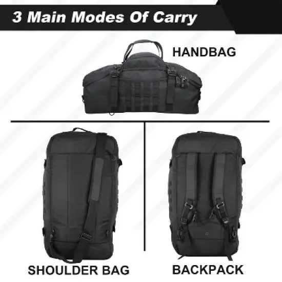 3 In 1 Tactical 30L Military Backpack Travel Duffle Bag for Weekender Gym Workout Deployment image {5}