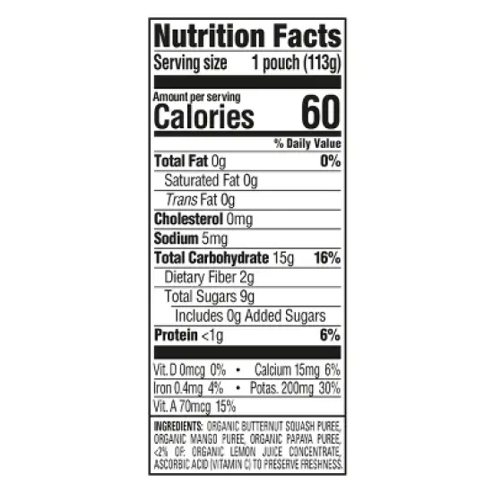 HappyBaby Squash Mango Papaya Baby Meal - 4oz image {5}