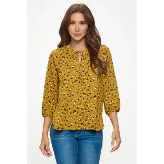 WEST K Women's Sophia Three Quarter Sleeve Blouse image {7}